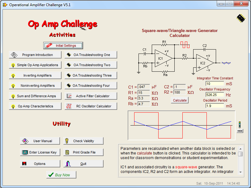 Click to view Op Amp Challenge 5.1 screenshot