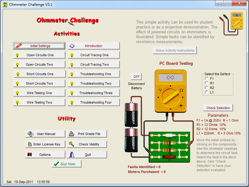 Ohmmeter Challenge screen shot