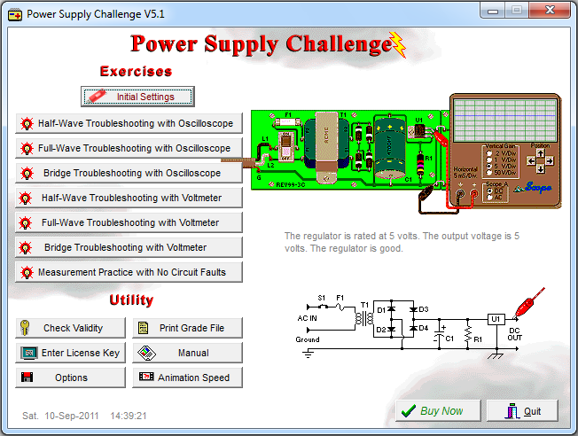 Power Supply Challenge screen shot